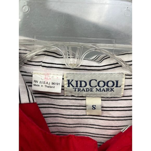 KID COOL Coat boys small red hooded LIghthouse Service Jacket Embroidered - Picture 4 of 6